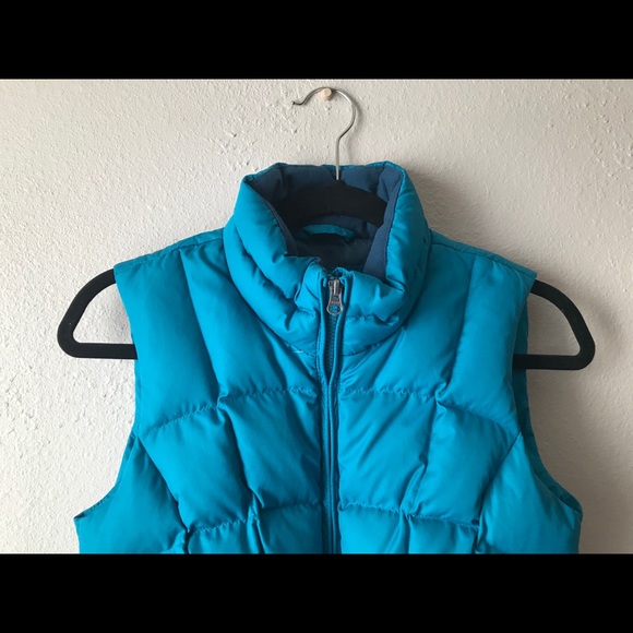 Eddie Bauer Turquoise Down Vest - Picture 4 of 10